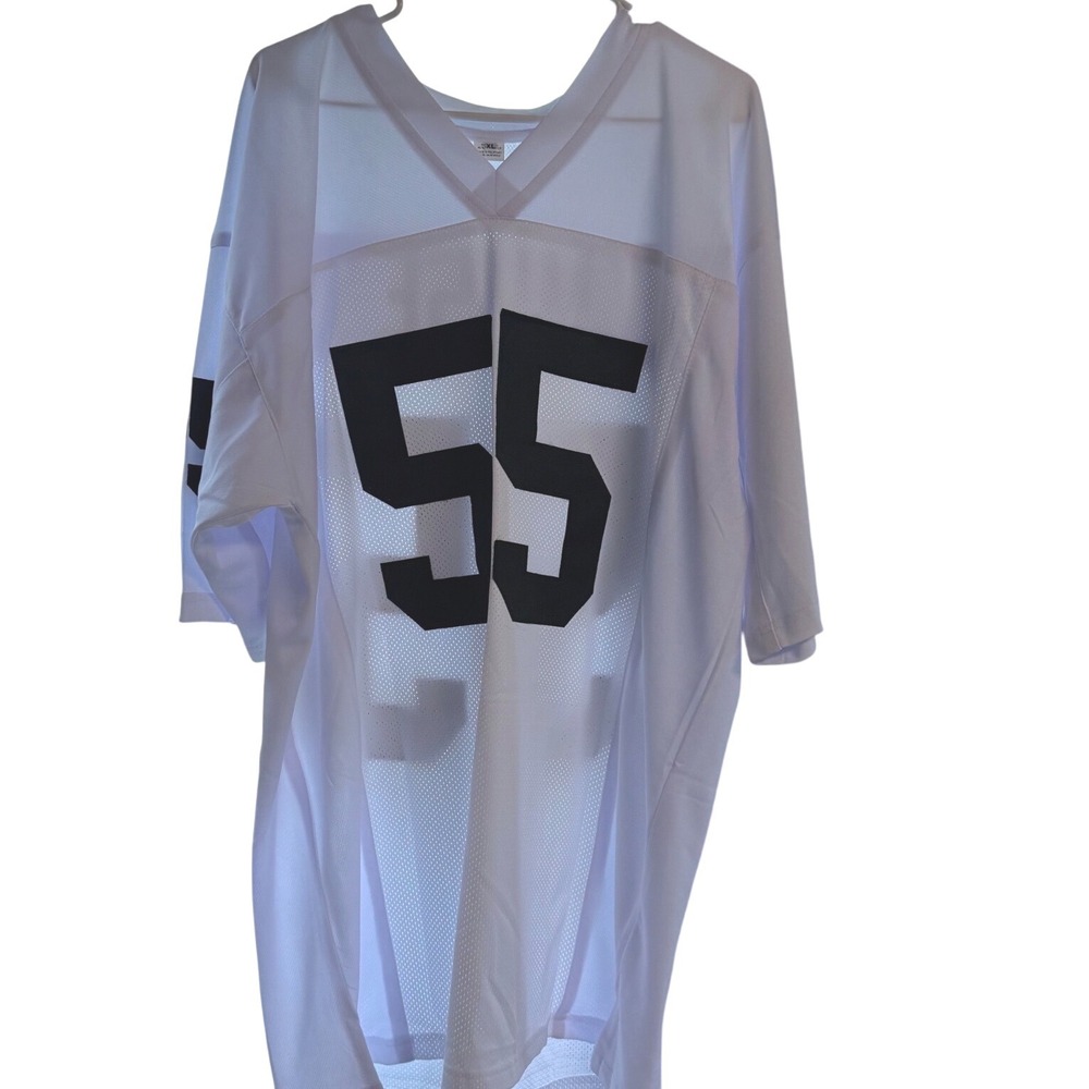 Tanner Muse Autographed Custom White Football Jersey JSA COA Size 2XL #55 Muse